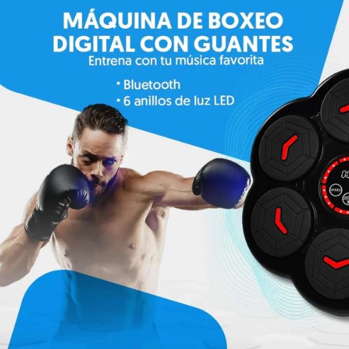 MAQUINA DE BOXEO CON GUANTES BLUETOOTH