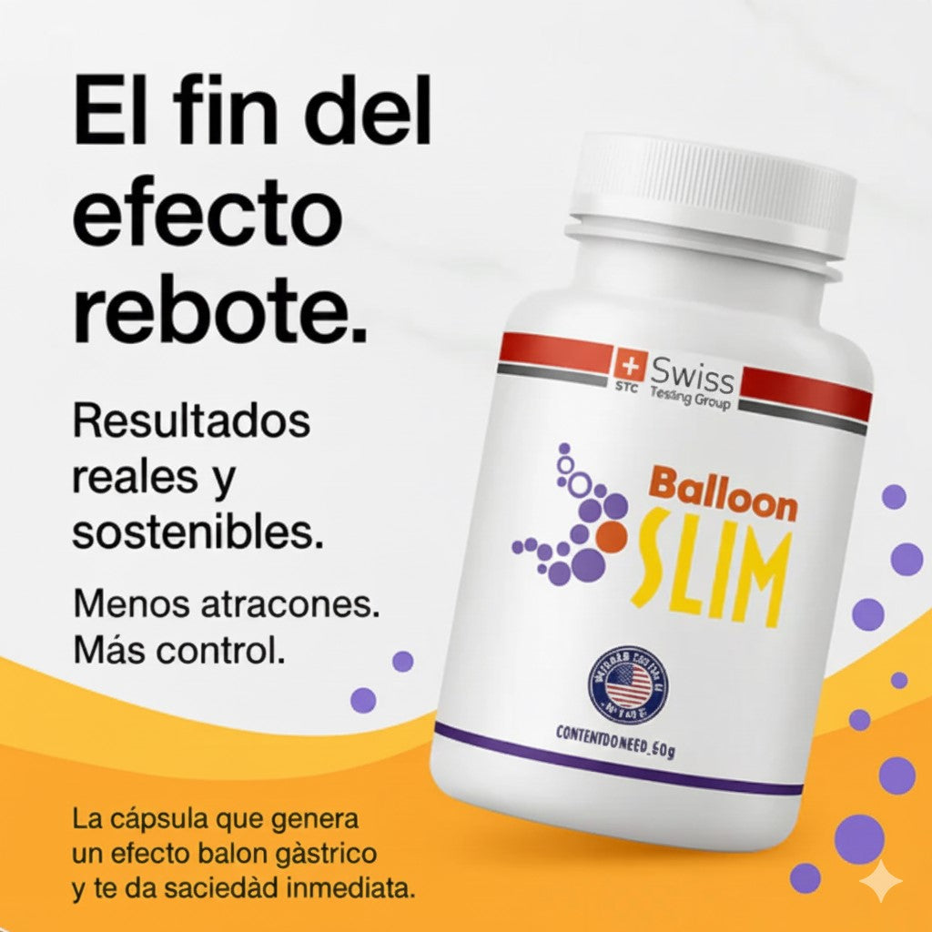 Balloon Slim / Reducción de peso natural (60 caps) / 2da unidad con 50% desc.
