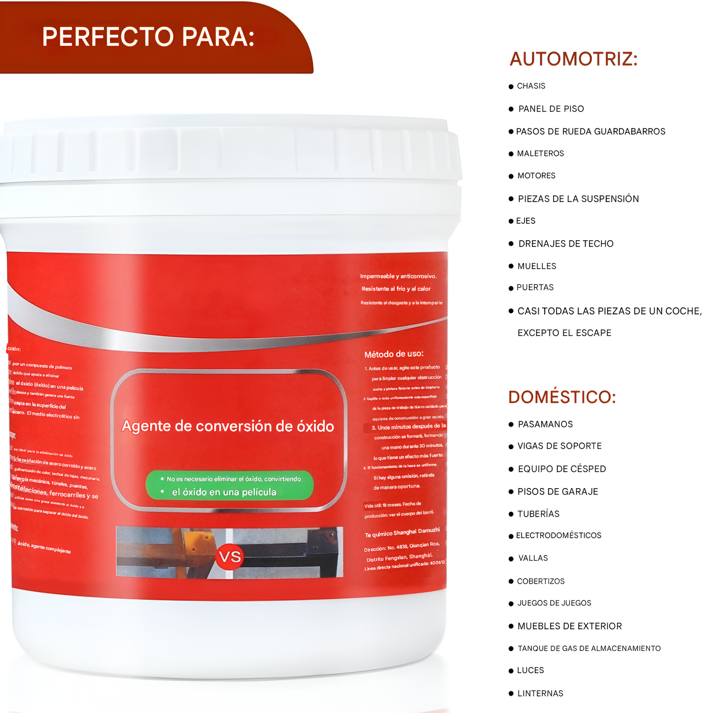 OXIDOFIX - REMOVEDOR DE OXIDO//300g por envase