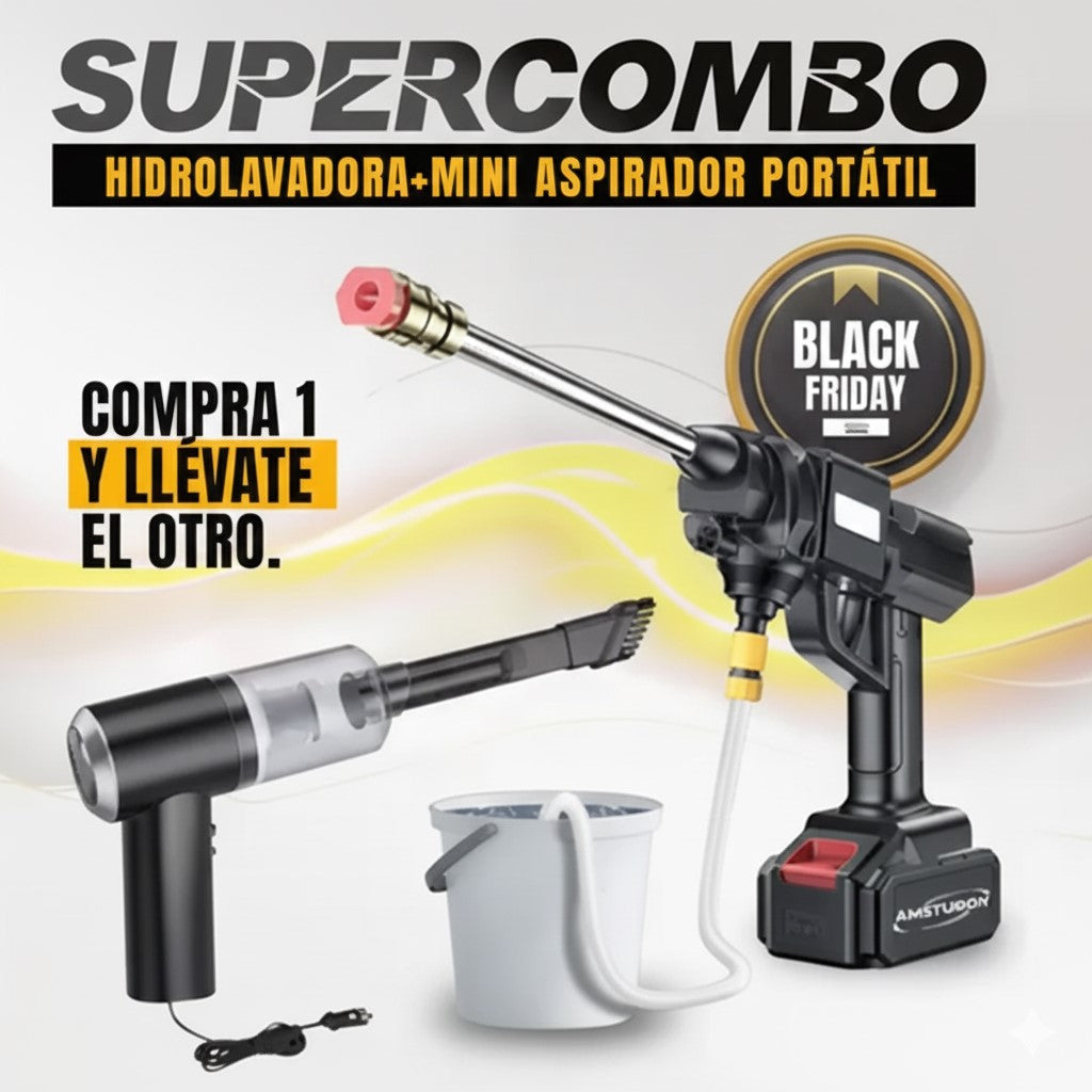 PACK 1 HIDROLAVADORA + 1 MINI ASPIRADORA