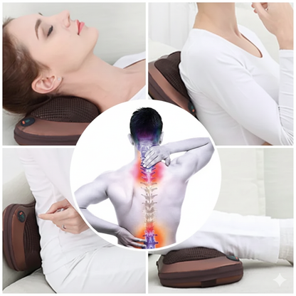 Cojín Masajeador Portátil, con Calor y Vibración