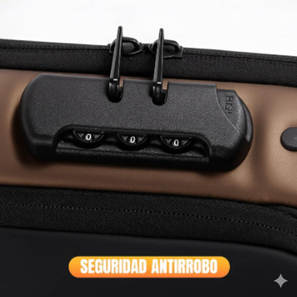 Bolso Mochila Antirrobo con cierre oculto y bloqueo inteligente