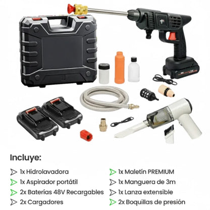 PACK 1 HIDROLAVADORA + 1 MINI ASPIRADORA