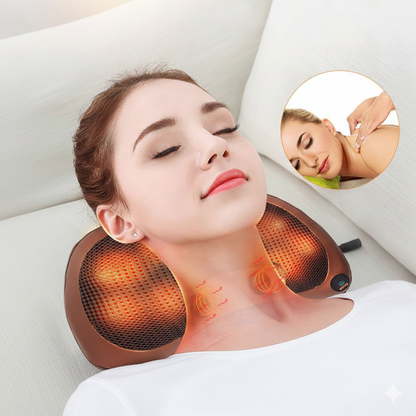 Cojín Masajeador Portátil, con Calor y Vibración